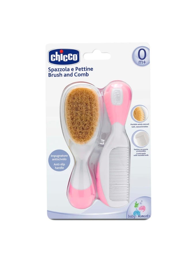 شيكو Chicco Brush and Comb- Pink, 2 Piece - Image 4